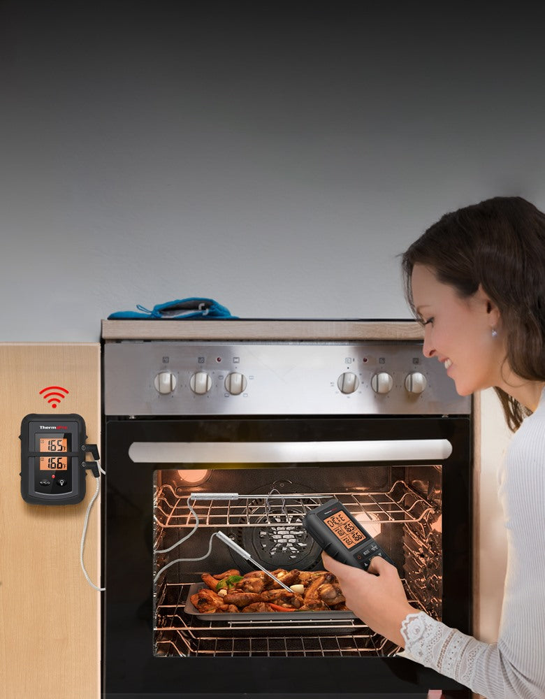TP20B Black Wireless Leave-In Meat Thermometer