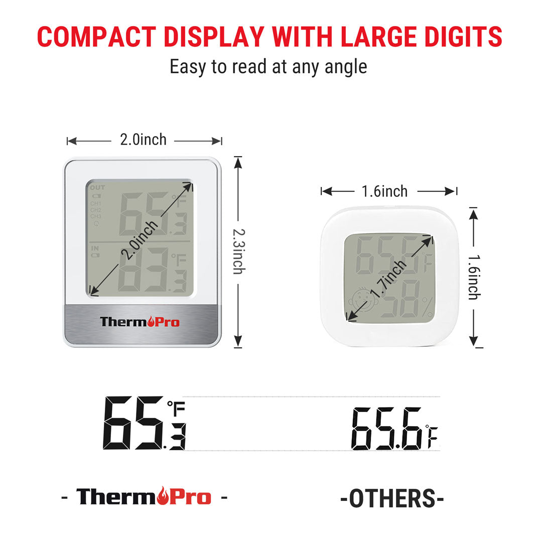 TP200B Wireless Indoor/Outdoor Thermometer Hygrometer