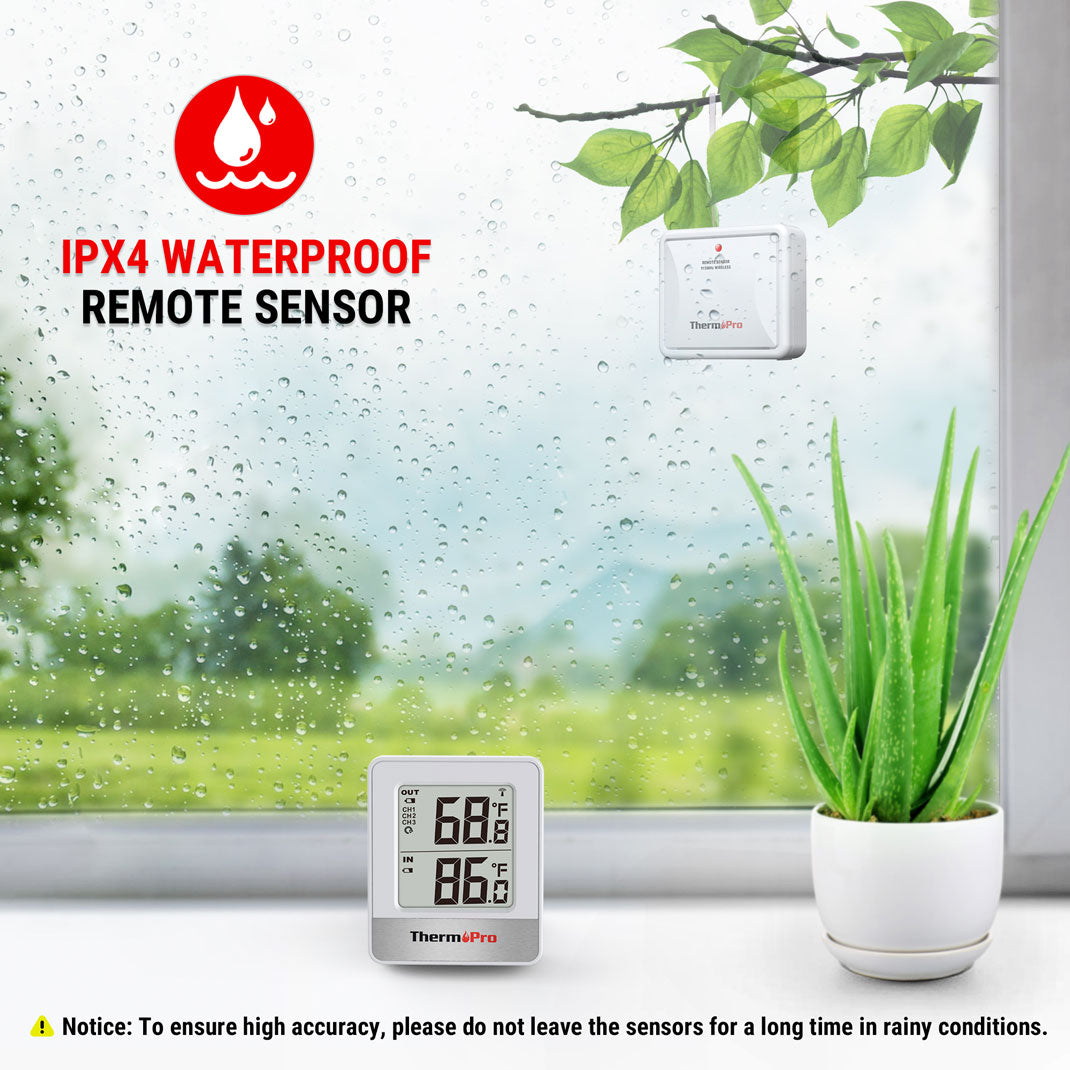 TP200B Wireless Indoor/Outdoor Thermometer Hygrometer