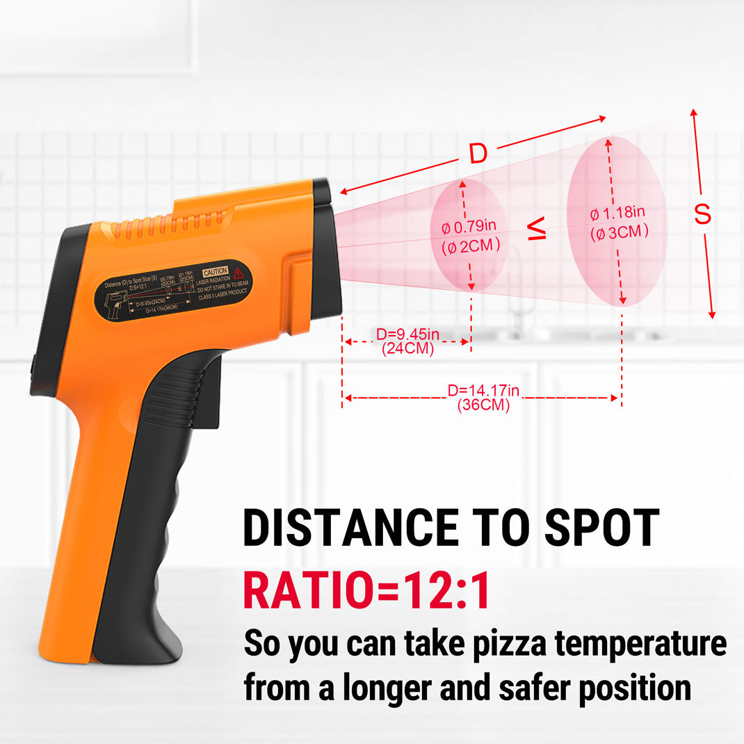 Pack économique : thermomètre infrarouge ThermoPro TP30 et thermomètre à viande numérique à lecture instantanée ThermoPro TP01S
