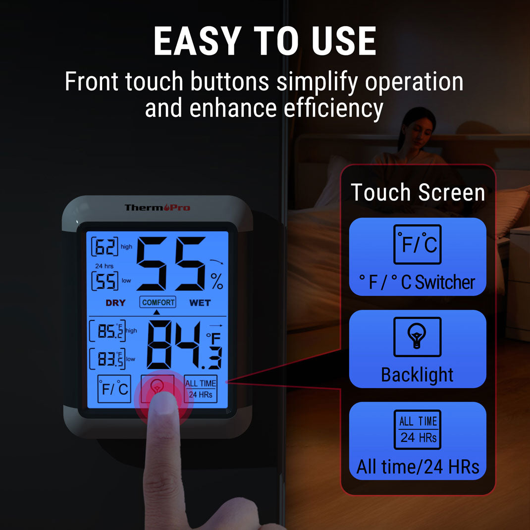 ThermoPro TP55 Digital Indoor Hygrometer/Thermometer