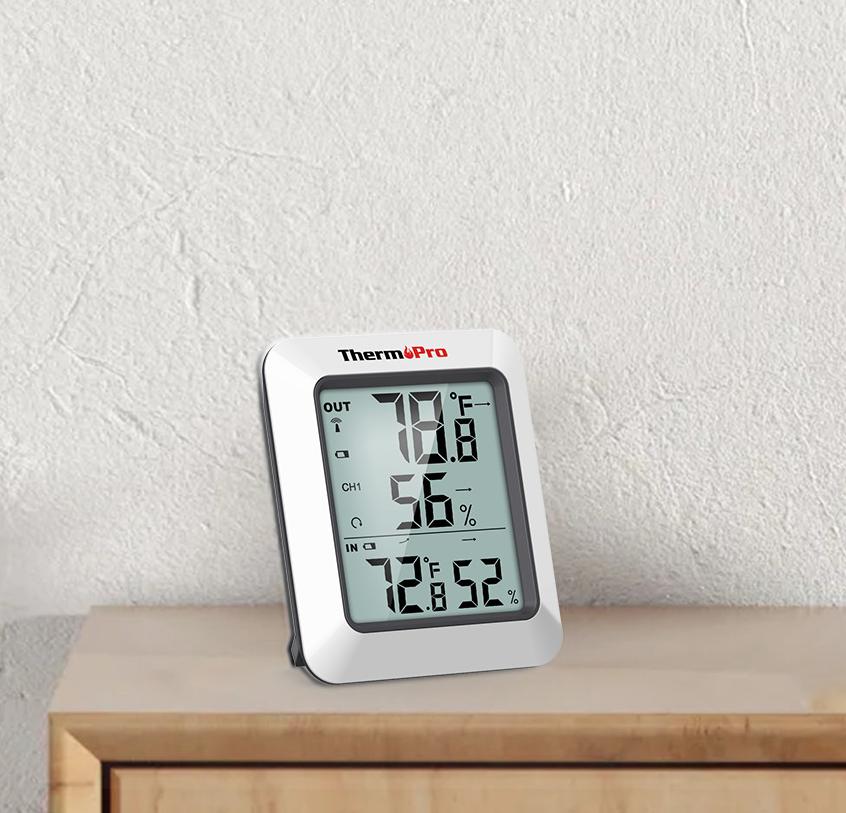 Value Pack: ThermoPro TP211B Digital 500-ft Wireless Pool Thermometer &ThermoPro TP60B Digital Indoor/Outdoor 500-ft Wireless 2-Sensor Hygrometer/Thermometer