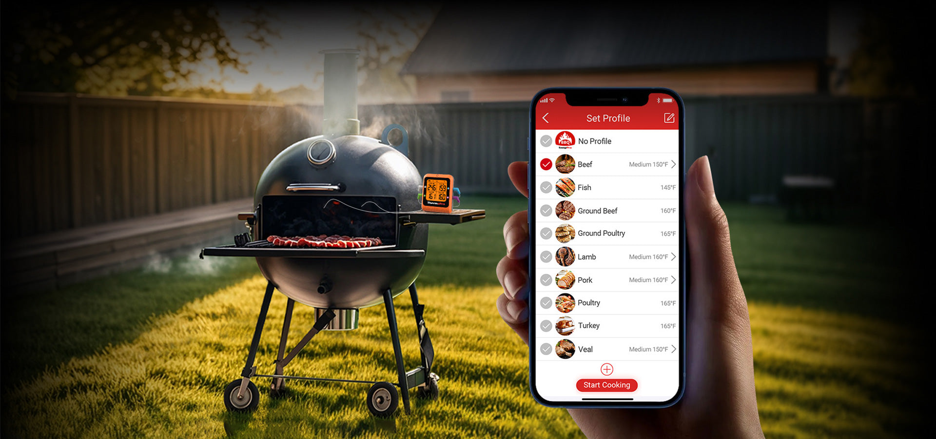 TP930 Bluetooth Wireless Meat Thermometer
