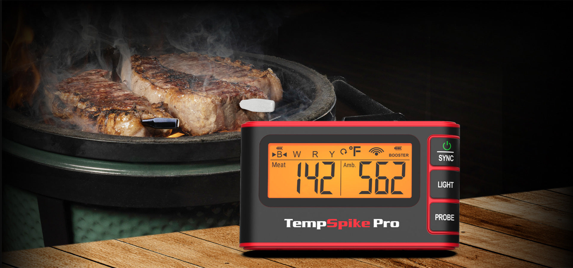 TP980 TempSpike Pro Wi-Fi Meat Thermometer-2 Probes