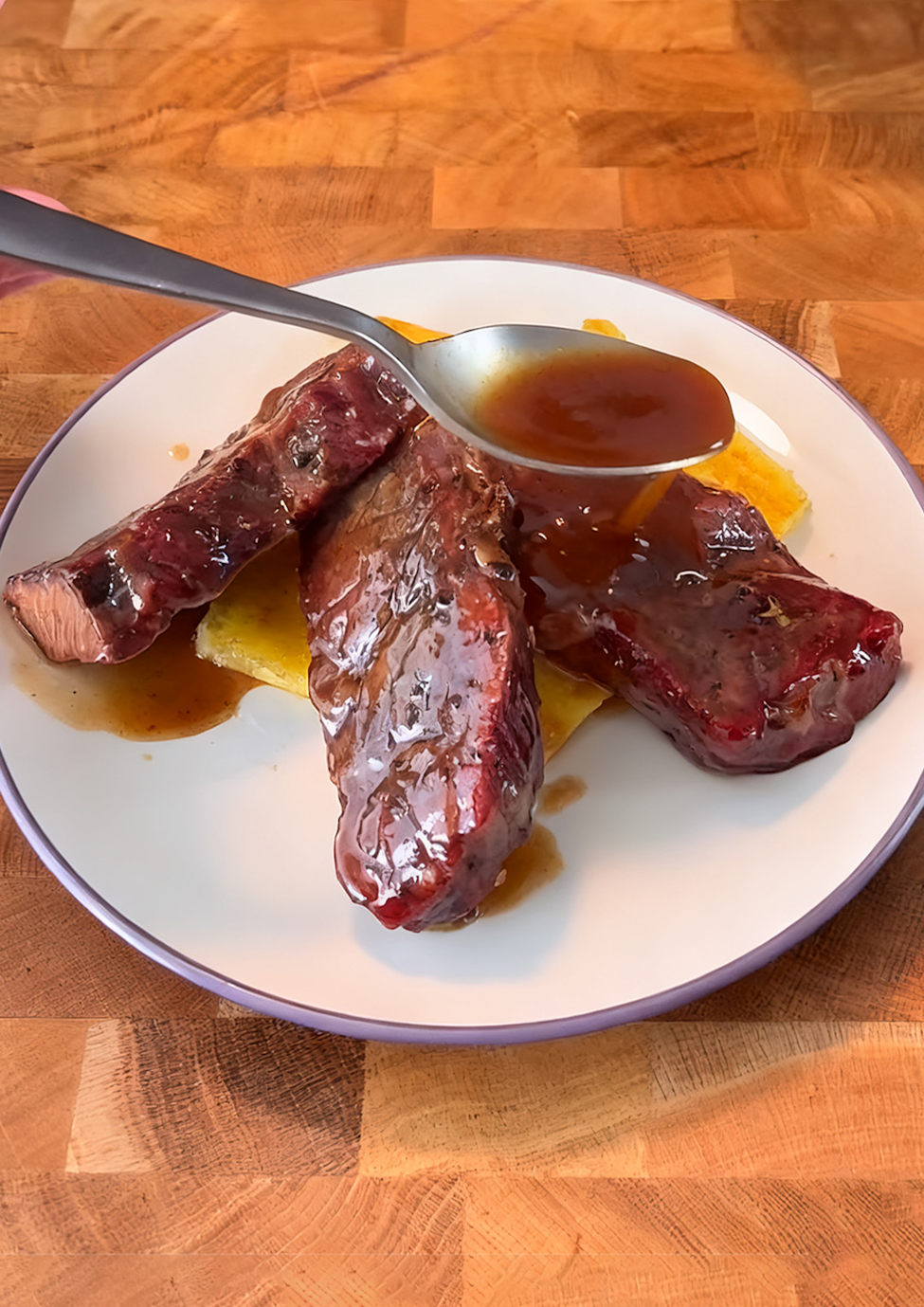 Braised Beef Short Ribs and Creamy Polenta