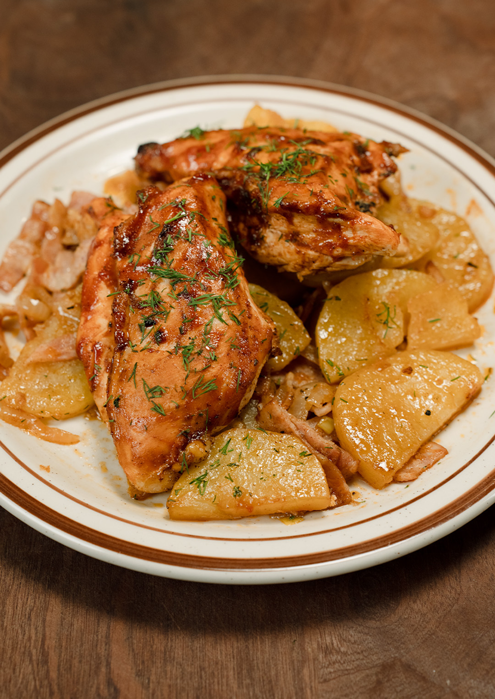 Potato and Bacon Baked Chicken Breast