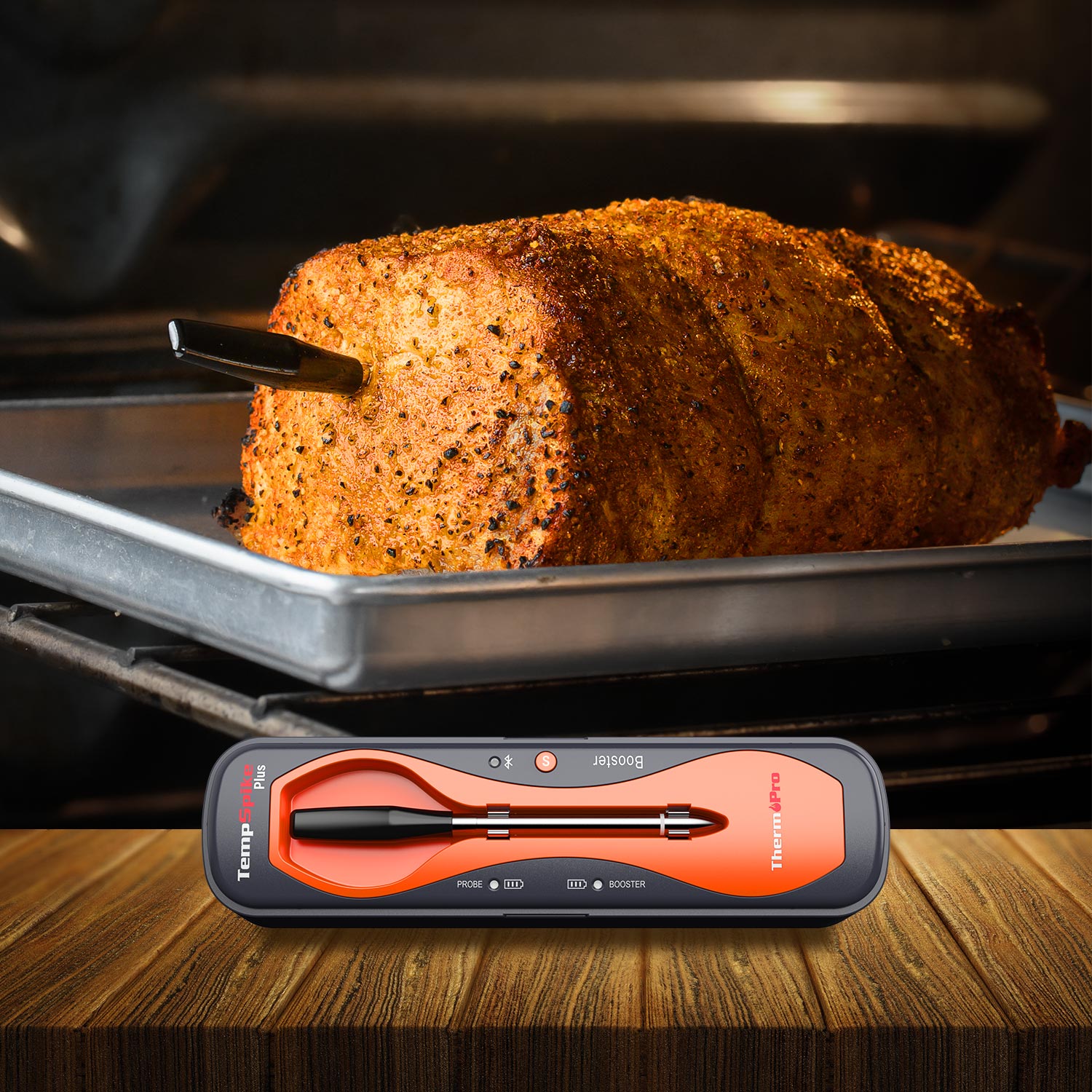 Value Pack- TP970 TempSpike Plus Bluetooth Meat Thermometer & TP100 Heat Resistant BBQ Gloves