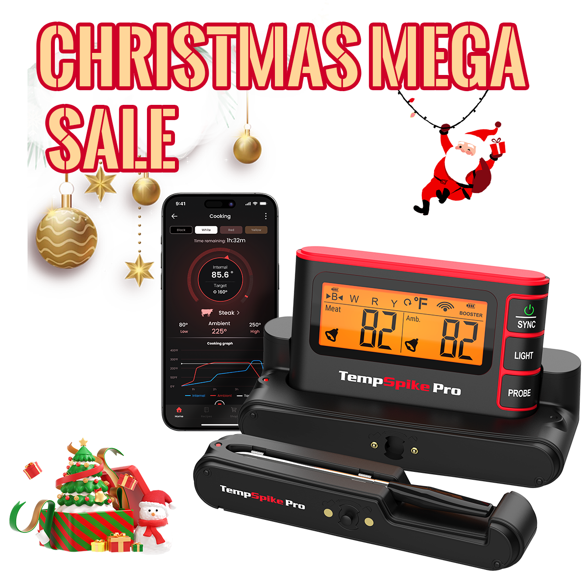 TP980 TempSpike Pro Wi-Fi Meat Thermometer-1 Probe