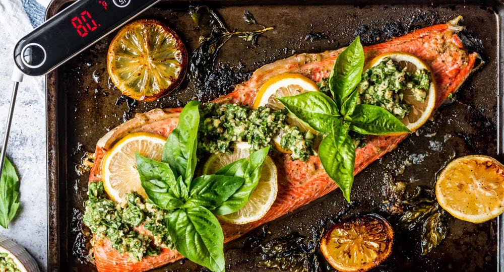 <a href="https://buythermopro.com/blogs/recipes/baked-pesto-salmon" title="https://buythermopro.com/blogs/recipes/baked-pesto-salmon">Baked Pesto Salmon</a>