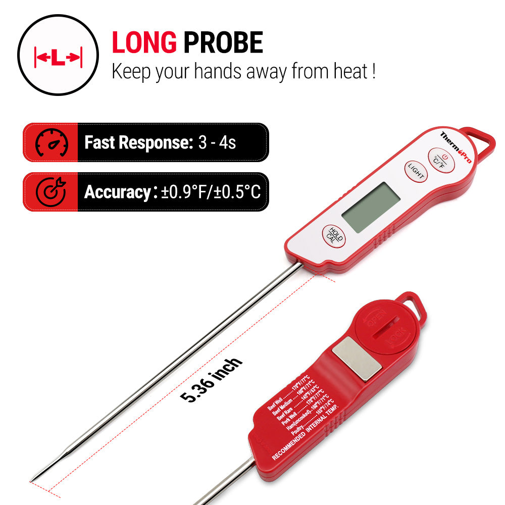 TP15 Waterproof Instant Read Thermometer