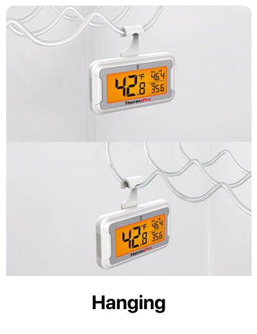 TP110 Paquete de 2 termómetros para refrigerador