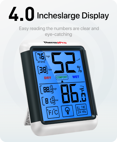 ThermoPro TP55 Digital Indoor Hygrometer/Thermometer