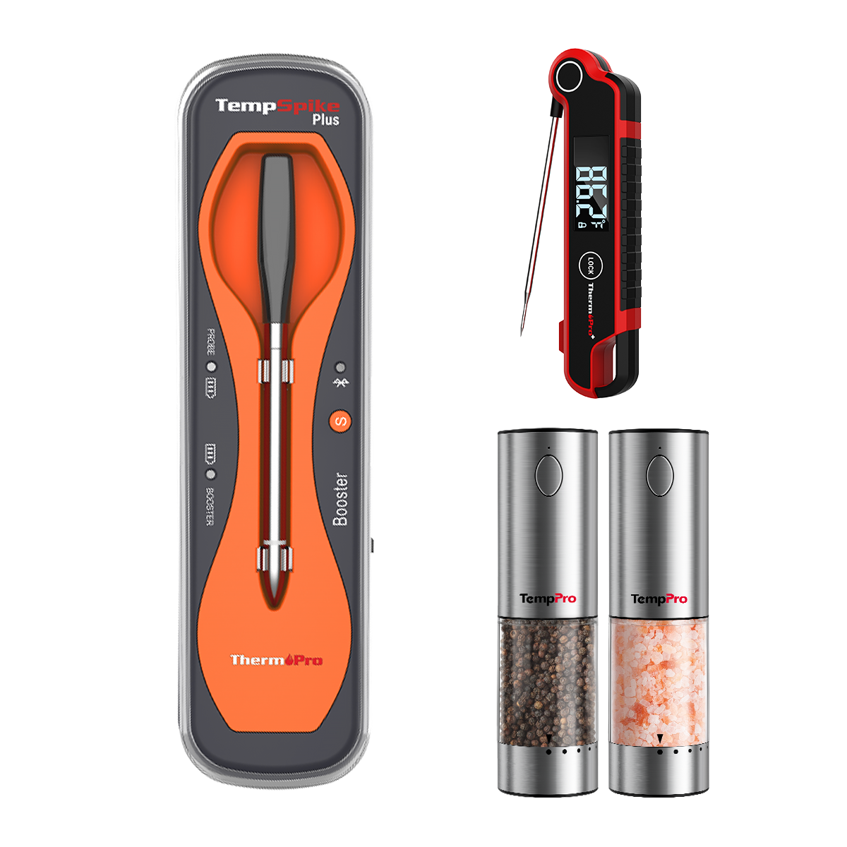 TempSpike Plus TP970  & ThermoPro TP620 & ThermoPro APG710 2-Pack