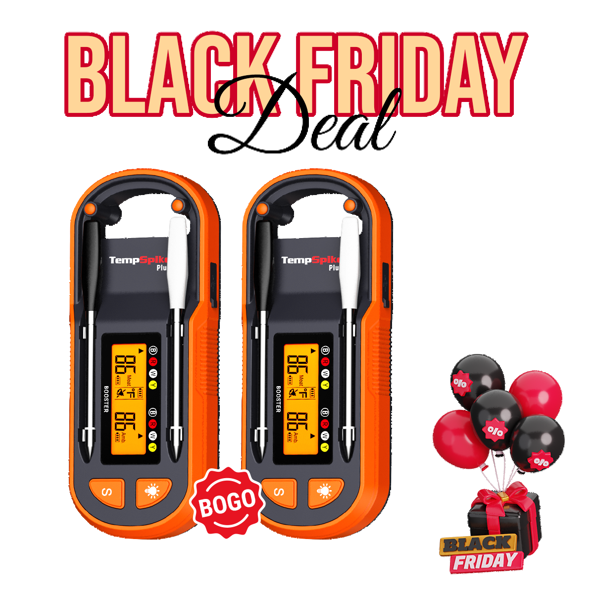 Achetez-en 1 et obtenez-en 1 GRATUIT - Thermomètre à viande sans fil Twin TempSpike Plus TP972