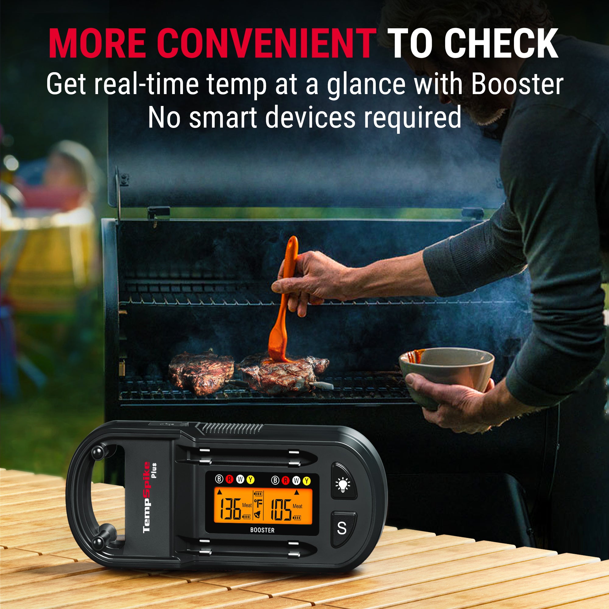 Buy 1 Get 1 FREE-TP972W Twin TempSpike Plus Wireless Meat Thermometer