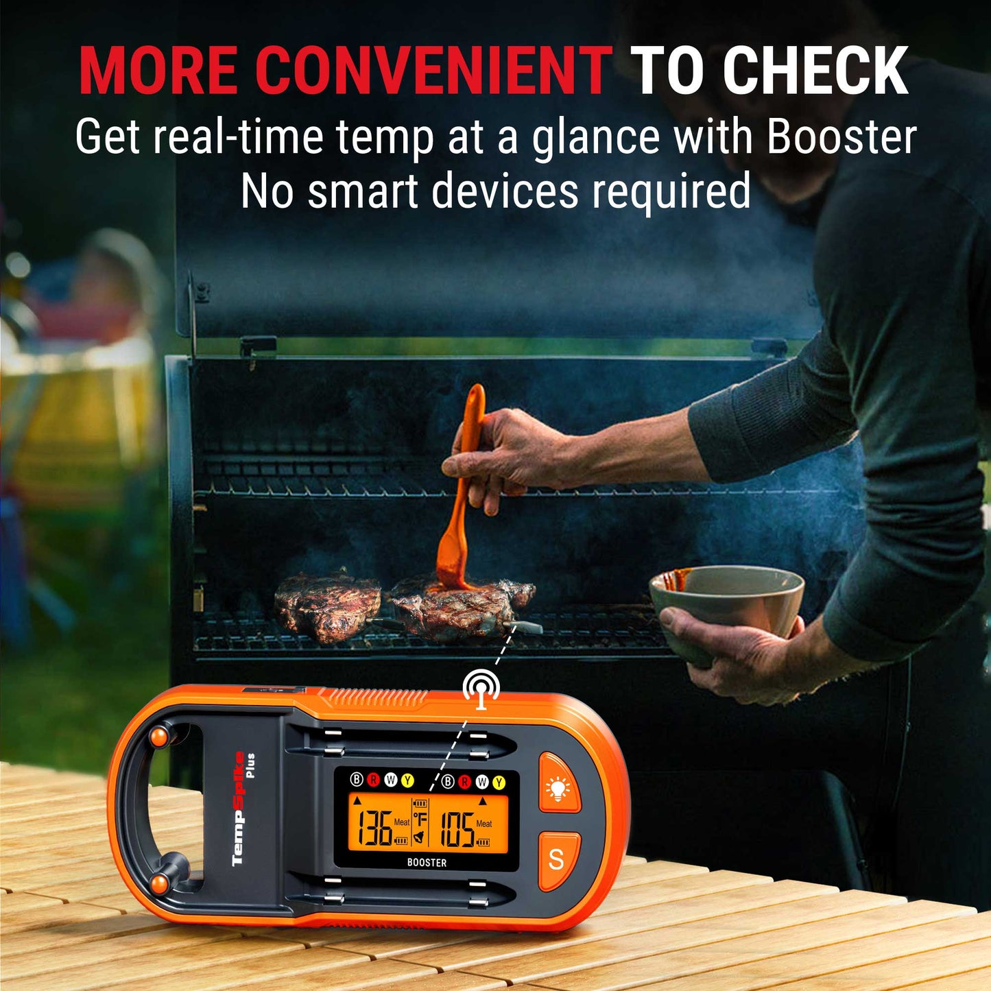 Pack économique : thermomètre à viande Bluetooth TP972 Twin TempSpike Plus et gants de barbecue résistants à la chaleur TP100