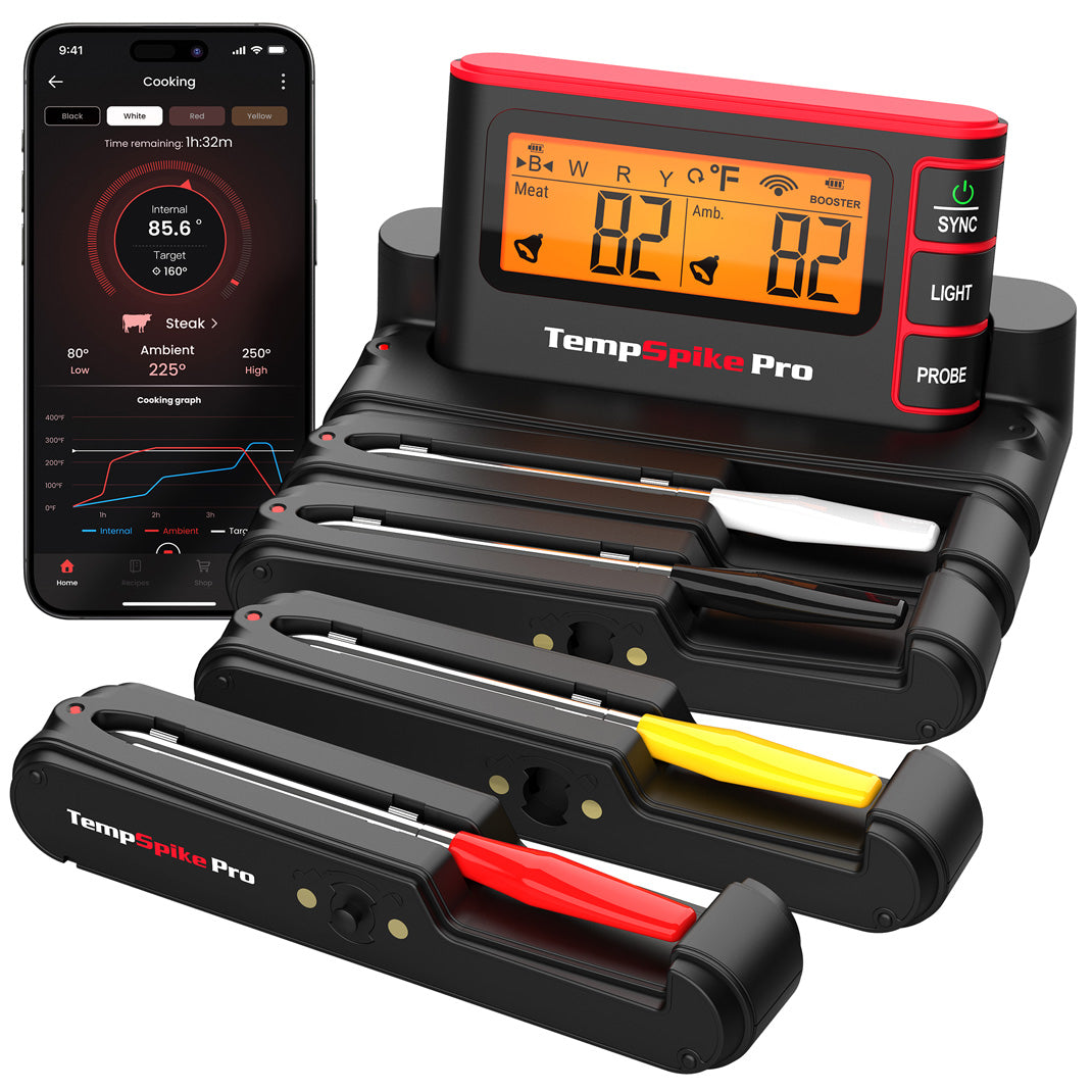 TP980 TempSpike Pro Wi-Fi Meat Thermometer 4 Probes