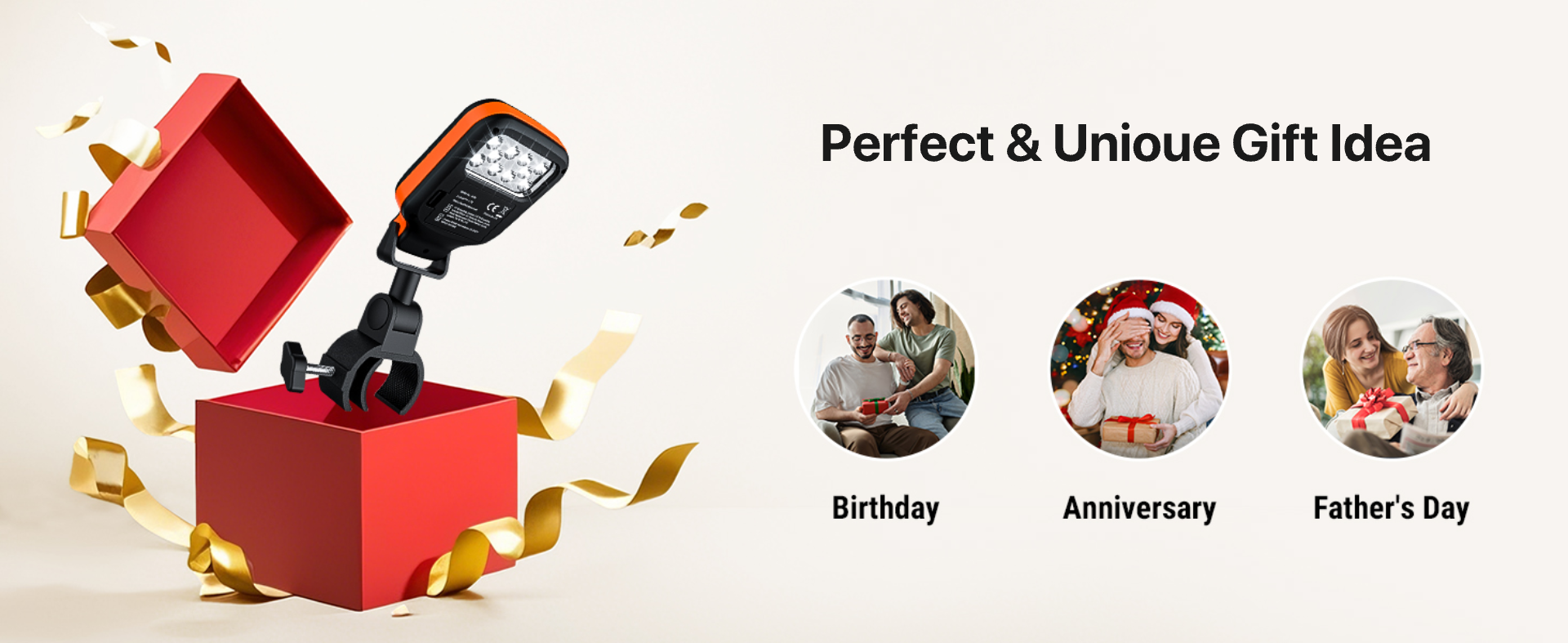 Luces para parrilla A100 para exteriores con 10 LED 