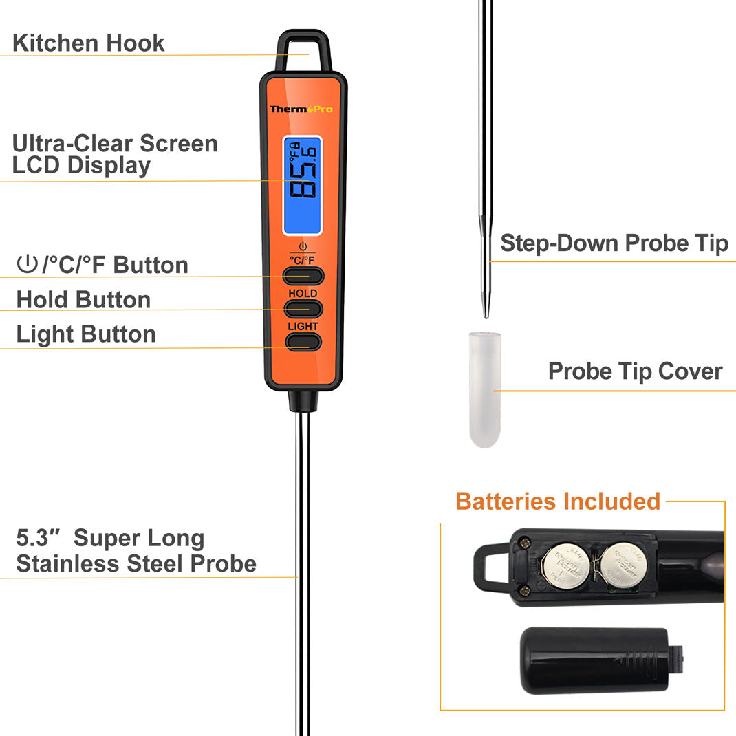 TP01A Instant Read Meat Thermometer