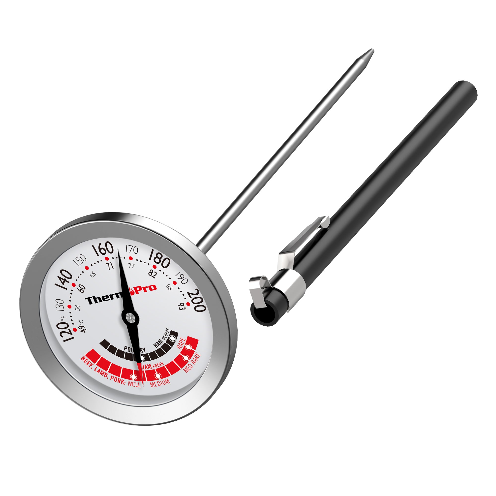 ThermoPro APT200-12A Instant Read Meat Thermometer with 5.1'' Stainless Steel Probe