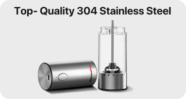 ThermoPro APG710-2 2-Pack Electric One-Handed Salt & Pepper Grinder Set