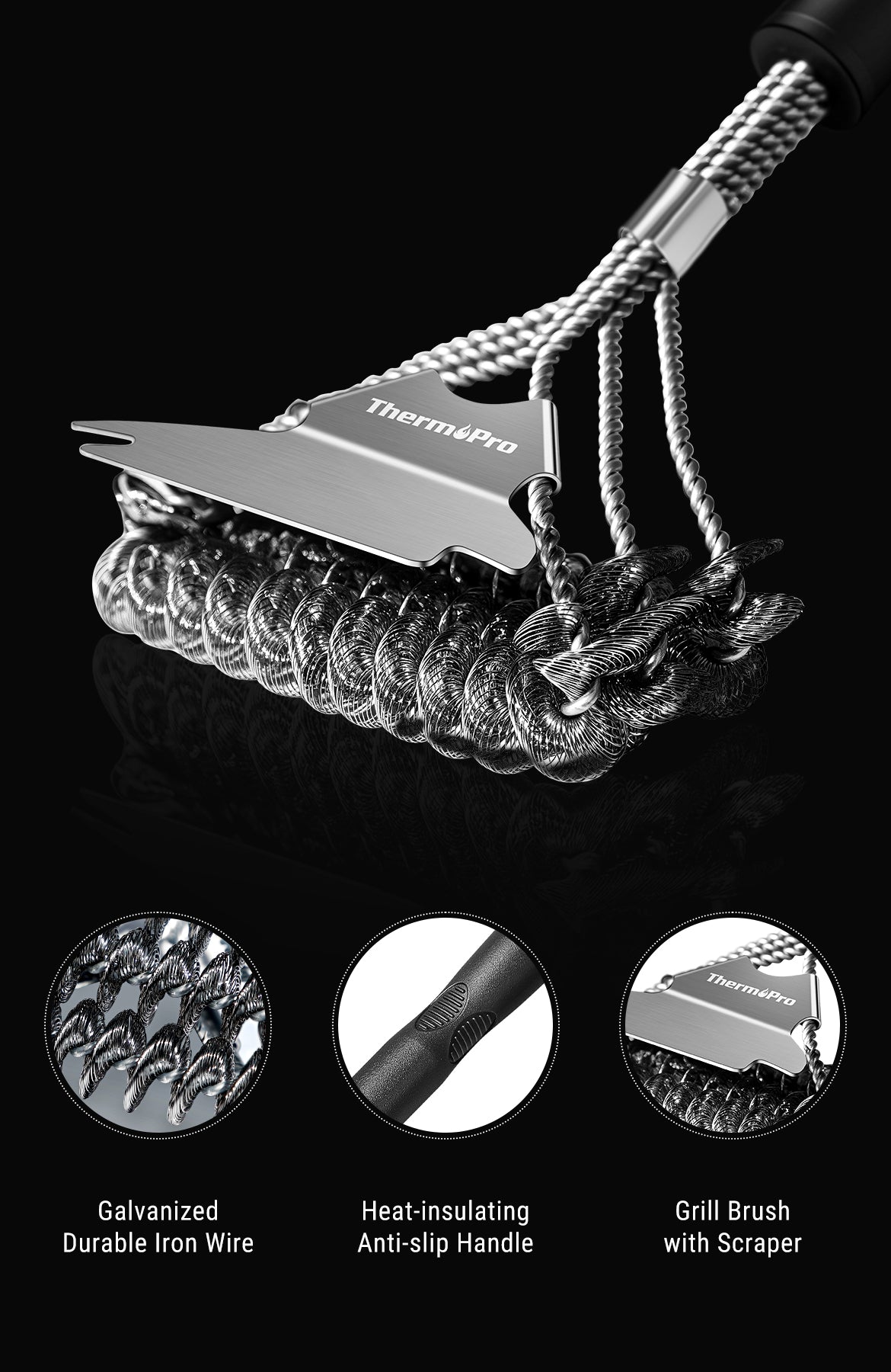 ThermoPro AGT300 Wire Brush for Grill