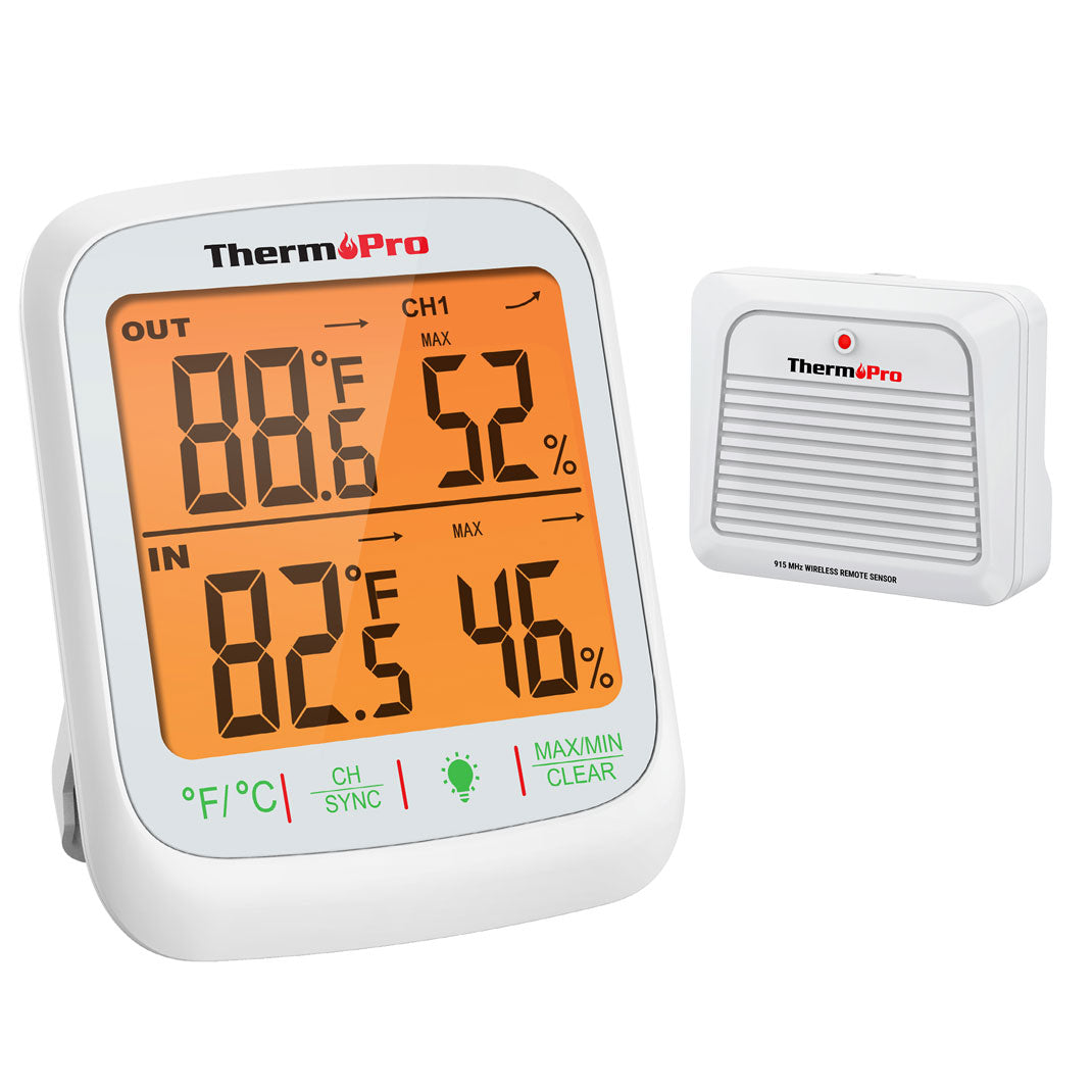 TP260B Wireless Indoor Outdoor Thermometer Hygrometer