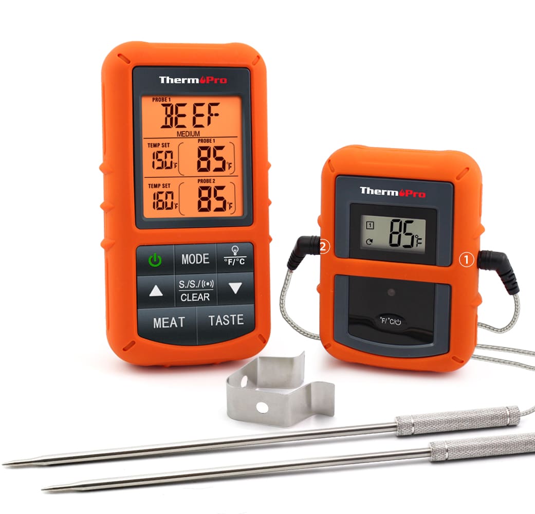ThermoPro Digital Thermometer Meat Cooking & Timer Alarm for BBQ Food Oven Grill 