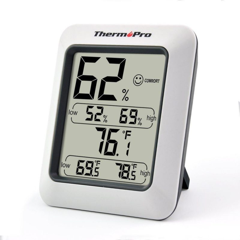 Wireless Digital Hygrometer LCD Indoor Thermometer Temperature Humidity Meter 