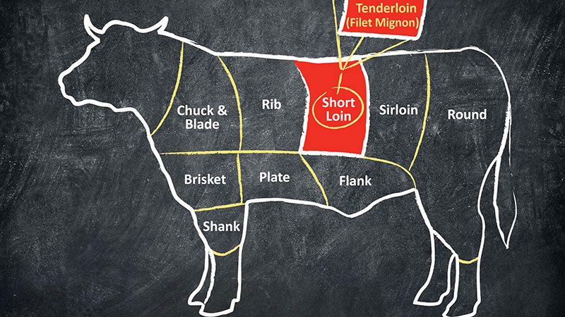 cut of beef diagram