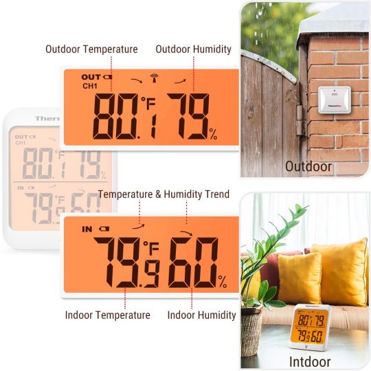 ThermoPro TP63A Digital Thermometer Wireless Hygrometer 2