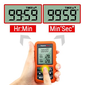 Thermometer timer setting