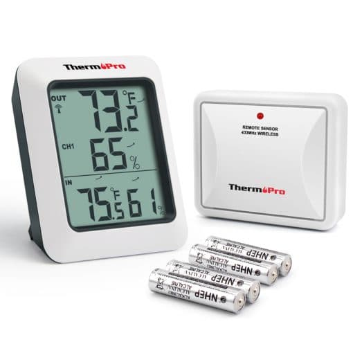 Thermopro Tp 60s Indoor Outdoor Temperature And Humidity Monitor