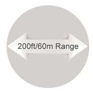 200ft/60m Range