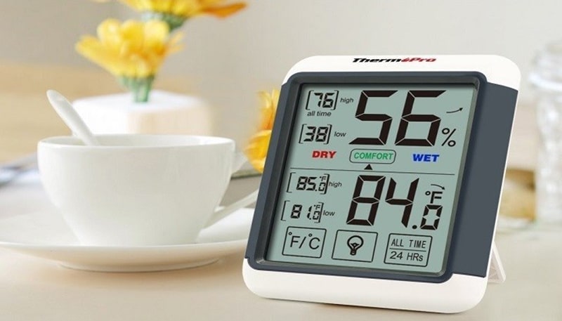 relative humidity meter readings