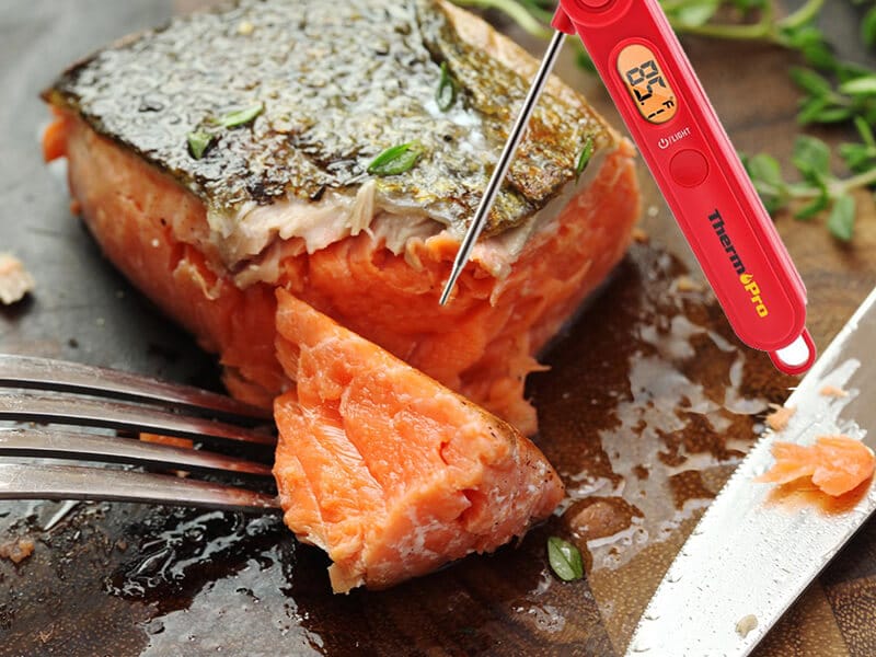 Checking the Temperature with ThermoPro Instant Read Meat Thermometer