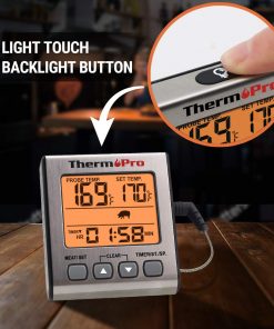 ThermoPro TP 16S Light Touch háttérvilágítás gomb