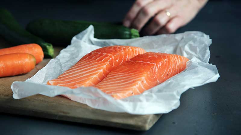 salmon preparation