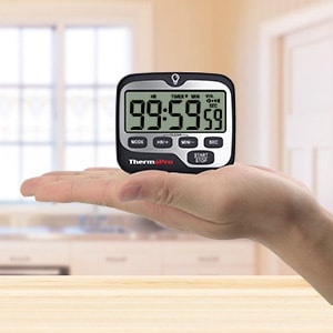 Minuteur Tip-Tock Alarme Horloge Thermometer-New Date 