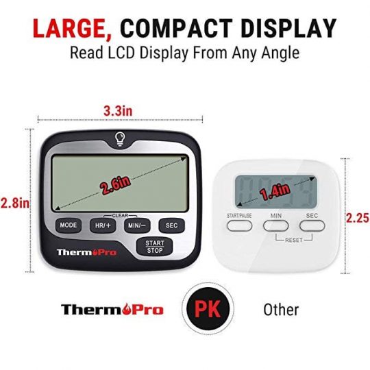ThermoPro TM01 Digital Kitchen Timer Large display