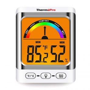 Protmex PT720 Thermo Hygrometer Humidity Gauge Indicator Room Thermometer with Accurate Temperature Humidity Monitor Meter for Home/Office/Greenhouse Mini Hygrometer Simple to Carry. 
