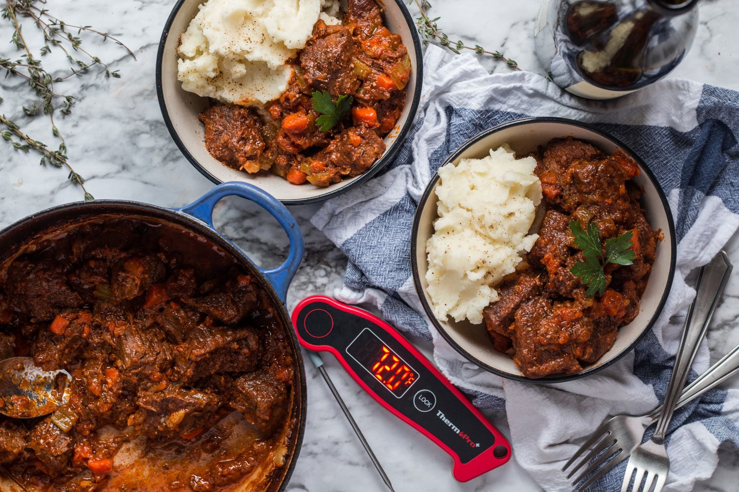 Easy Beef Stew With Mashed Potatoes Banner