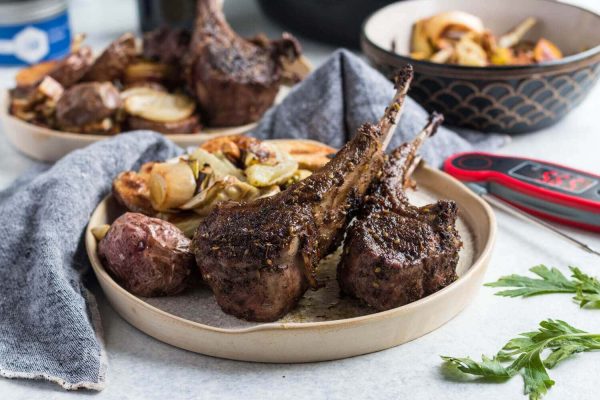 Lamb Chops with Fennel and Photatoes