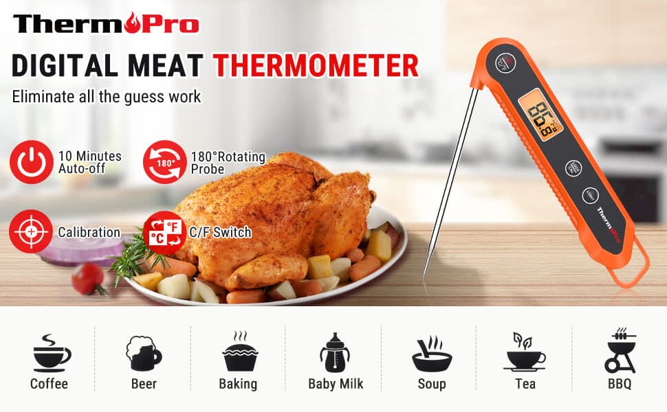 ThermoPro Digital Instant Read Meat Thermometer TP03H banner