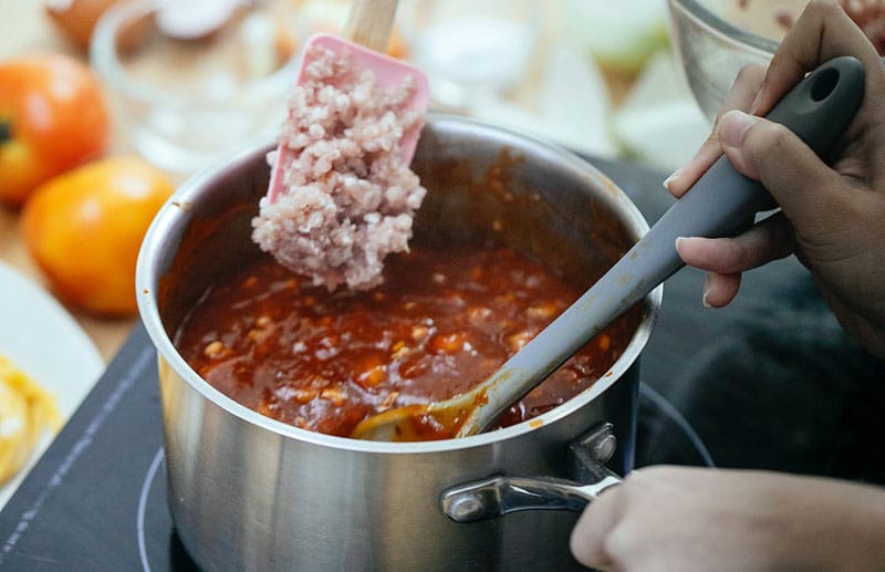 Recalificación del pastel de carne