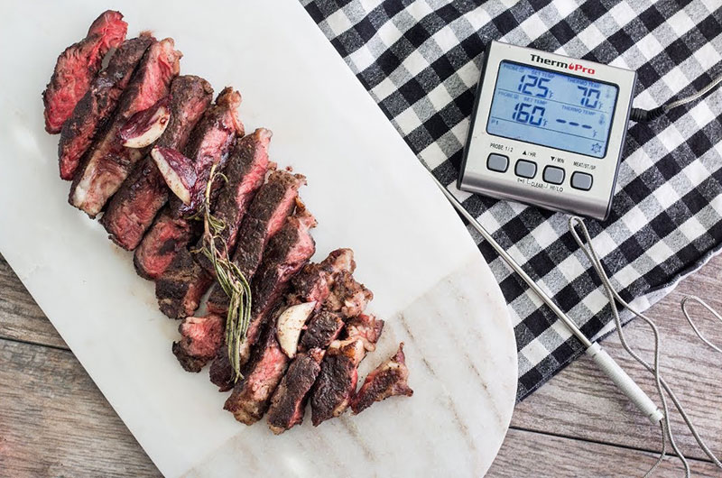 how to check caveman steak doneness