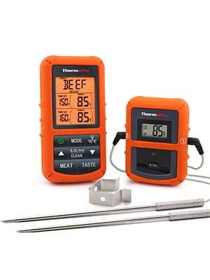 Remote Digital Cooking Meat Thermometer w/ Probe For Grill Oven BBQ Baking Timer