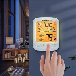 Official] ThermoPro TP59 Bluetooth Wireless Thermometer Hygrometer
