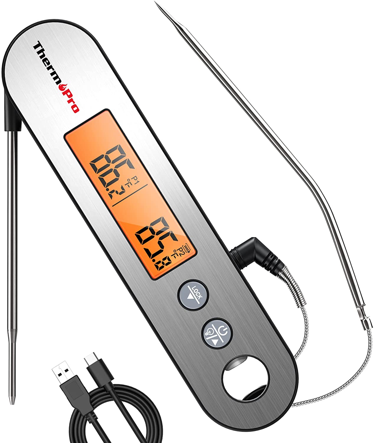 ThermoPro TP610 Dual Probe Instant Read Meat Thermometer