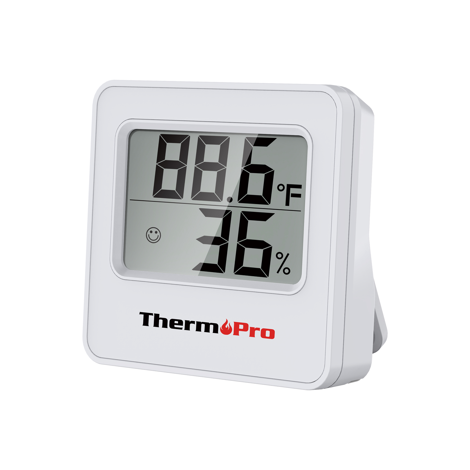 ThermoPro Digital Wireless Indoor or Outdoor White Hygrometer and  Thermometer in the Thermometer Clocks department at